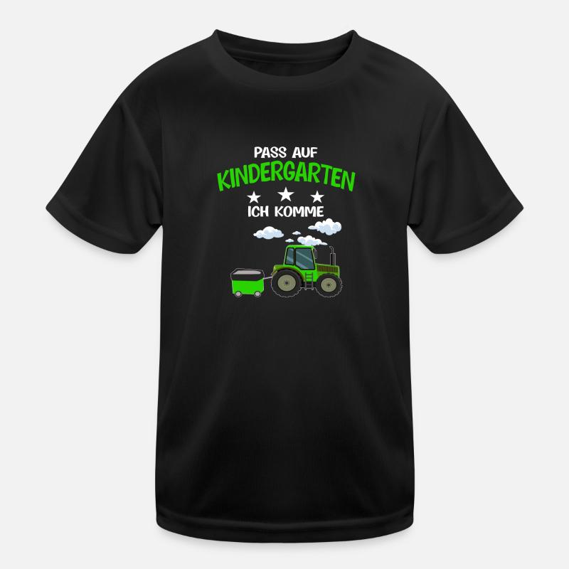 Kindergarten Traktor Kita-Kind Geschenk Kinder Funktions-T-Shirt
