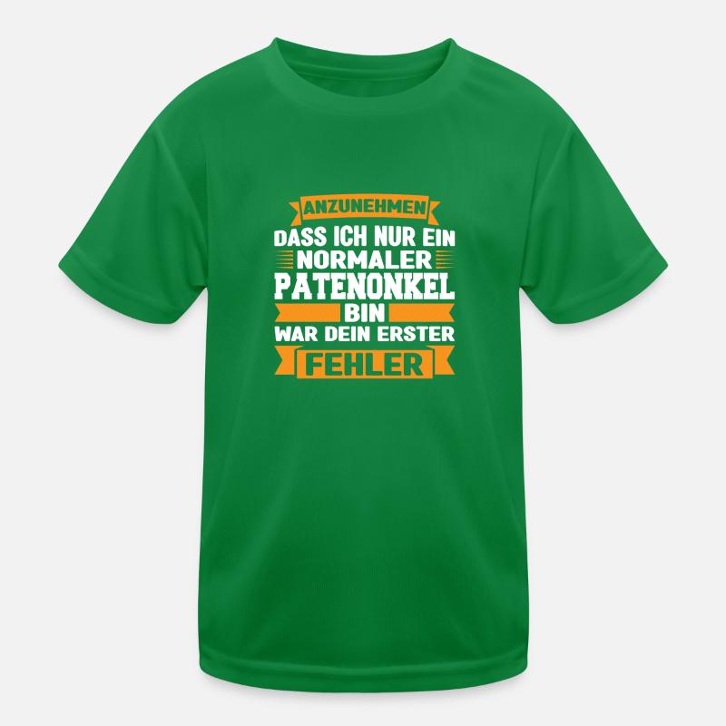 Patenonkel Pate Taufpate Geschenk Kinder Funktions-T-Shirt