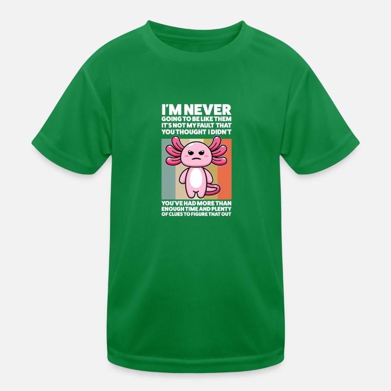 Axolotel Axolotl Lover Axolotls Gift Kids Functional T-Shirt