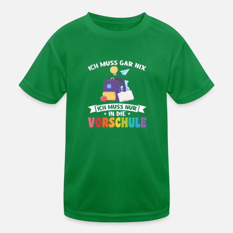 Vorschule Anfang Vorschulkind Geschenk Kinder Funktions-T-Shirt