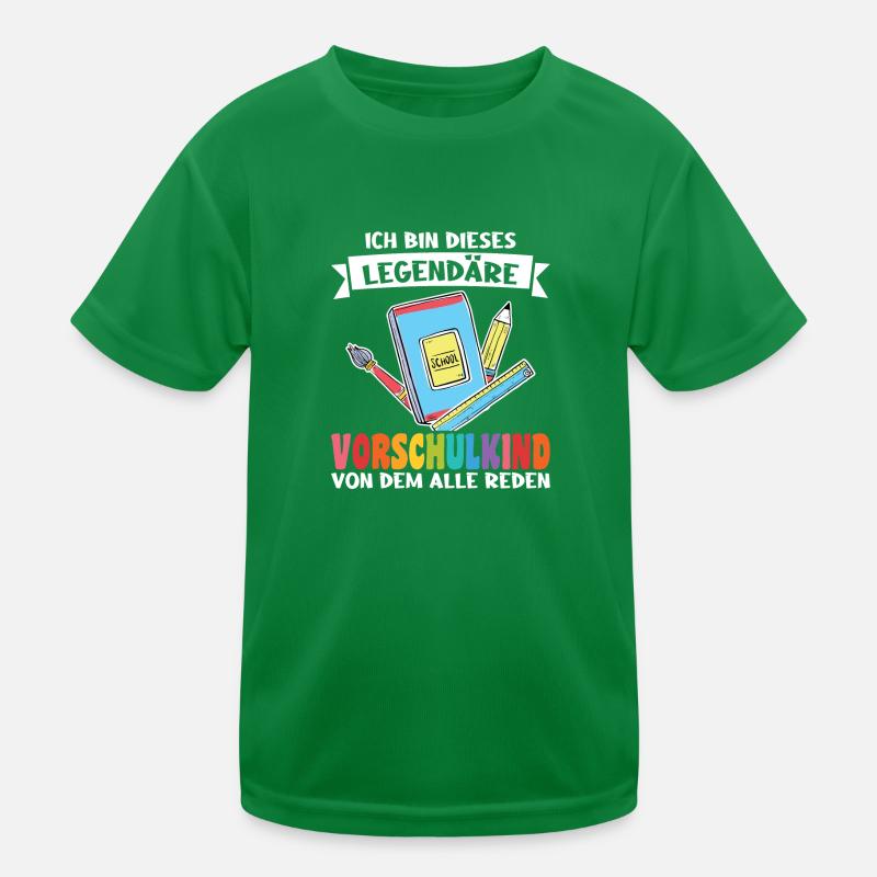 Vorschule Anfang Vorschulkind Geschenk Kinder Funktions-T-Shirt
