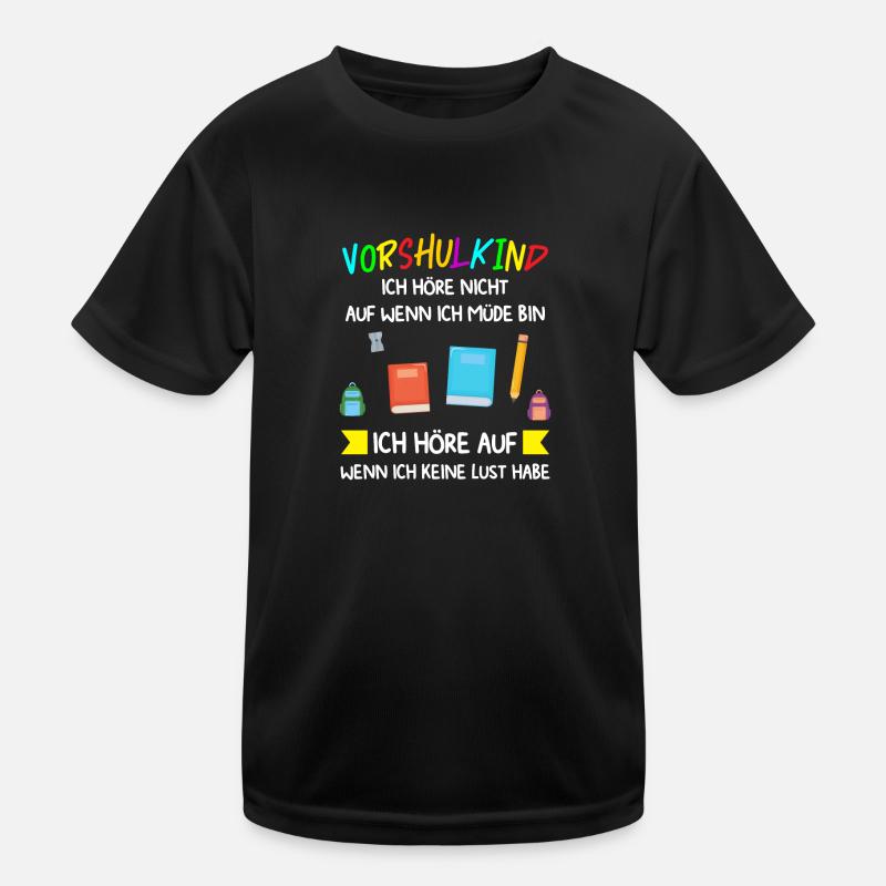 Vorschule Anfang Vorschulkind Geschenk Kinder Funktions-T-Shirt