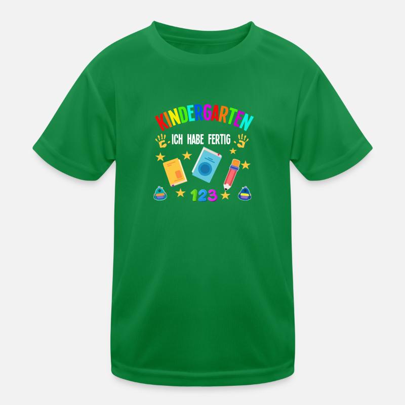Kindergarten Abschluss Kita-Abschluss Geschenk Kinder Funktions-T-Shirt