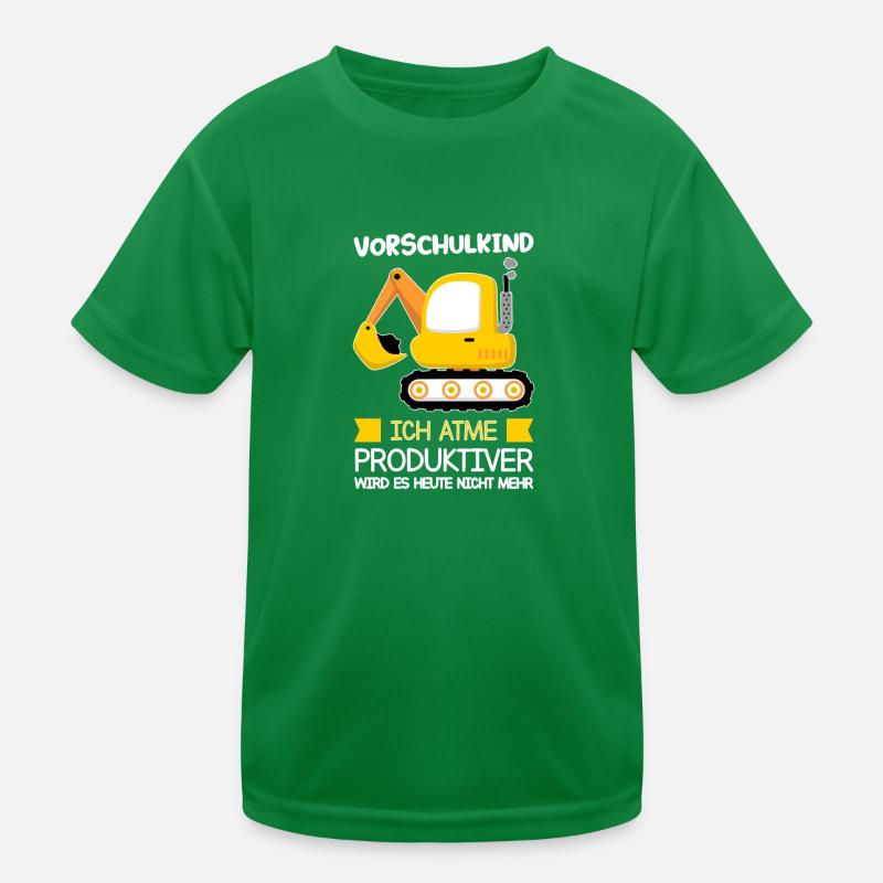 Vorschule Bagger Vorschulkinder Geschenk Kinder Funktions-T-Shirt