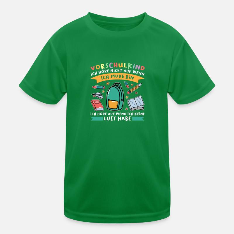 Vorschule Anfang Vorschulkind Geschenk Kinder Funktions-T-Shirt