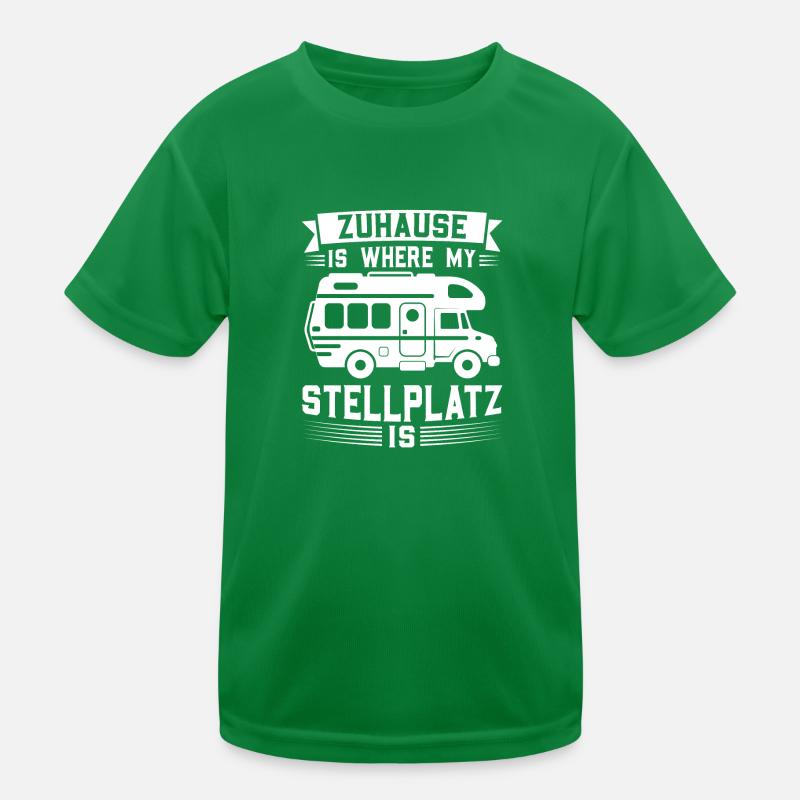 Campen camper Wanderung Geschenk Kinder Funktions-T-Shirt