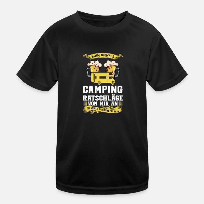 Campen camper Wanderung Geschenk Kinder Funktions-T-Shirt
