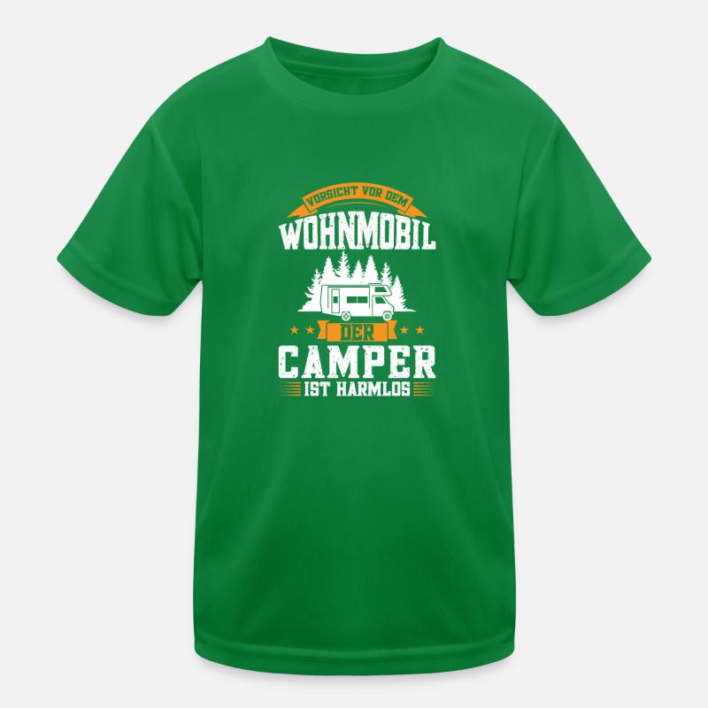 Campen camper Wanderung Geschenk Kinder Funktions-T-Shirt