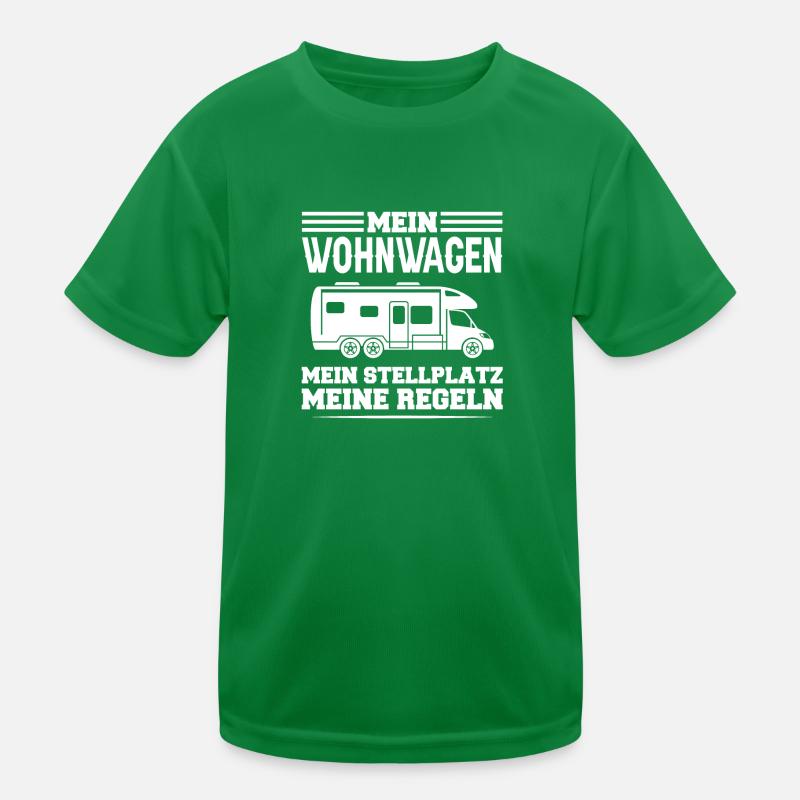 Campen camper Wanderung Geschenk Kinder Funktions-T-Shirt
