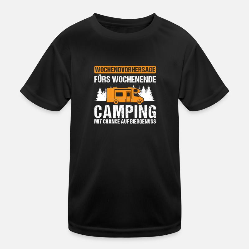 Campen camper Wanderung Geschenk Kinder Funktions-T-Shirt