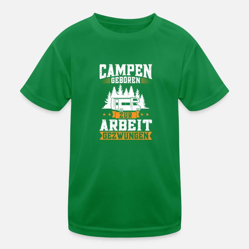 Campen camper Wanderung Geschenk Kinder Funktions-T-Shirt