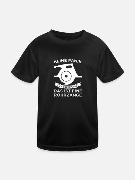 Fliesenleger Beruf Fliesenlegen Geschenk - Kinder Funktions-T-Shirt - Schwarz - Vorne