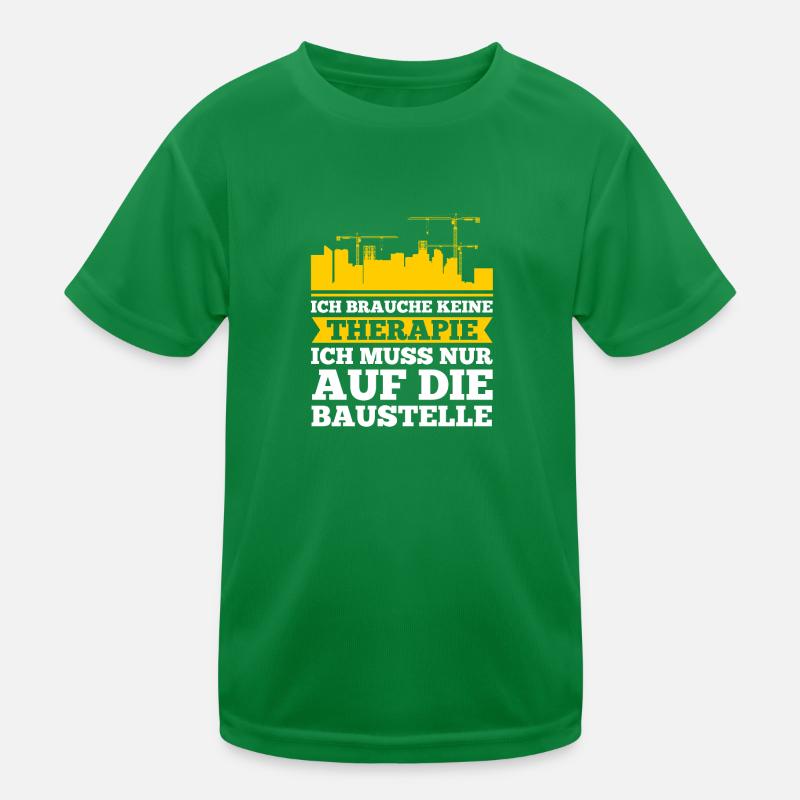 Bauarbeiten Beruf Bauarbeiter Geschenk Kinder Funktions-T-Shirt