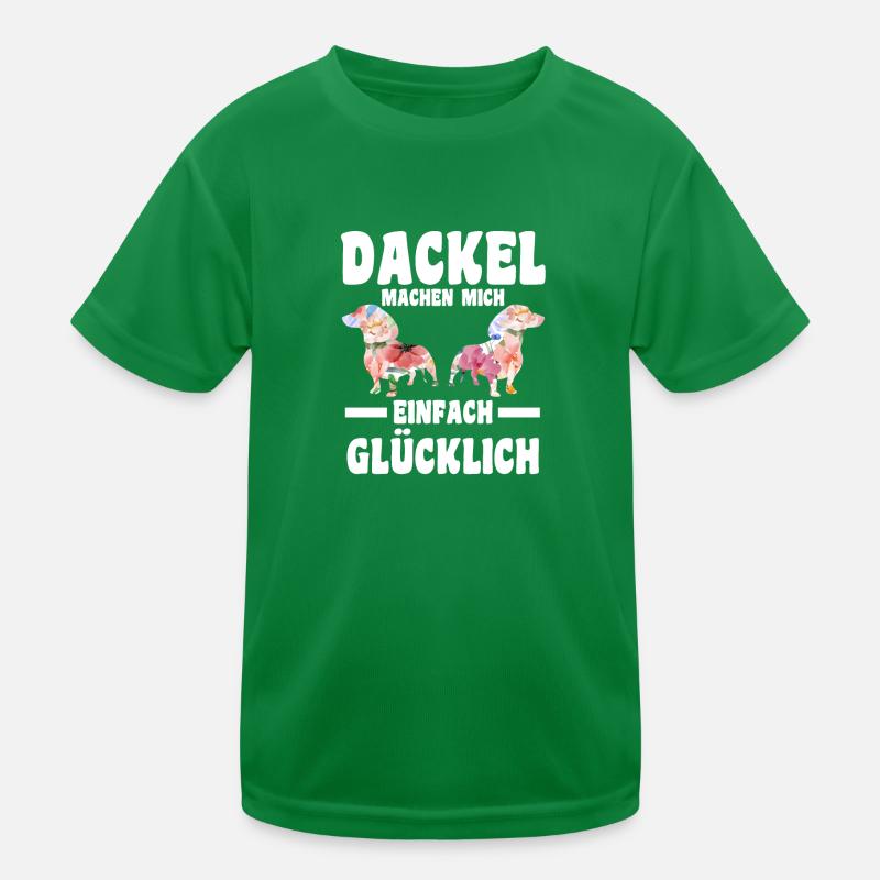 Dackel Hund Dackel Besitzer Geschenk Kinder Funktions-T-Shirt