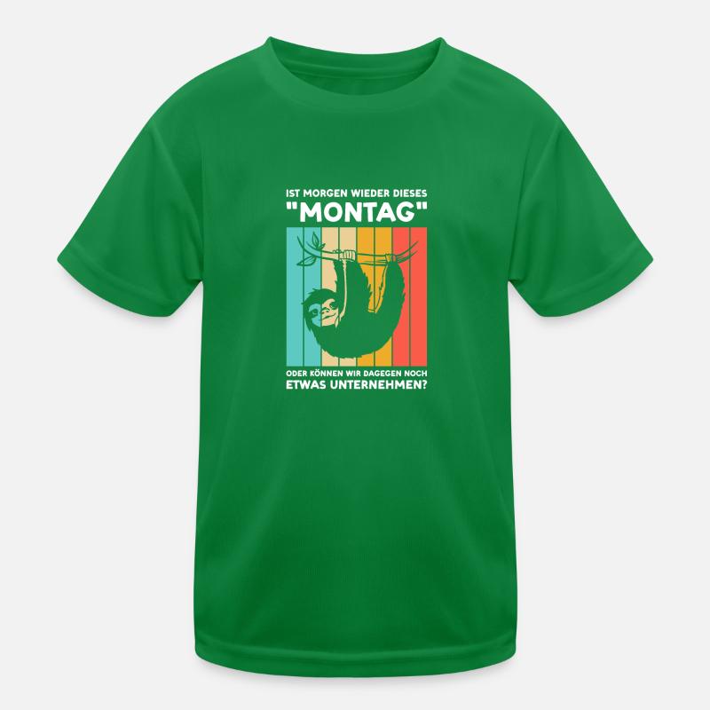 Faultier Sarkasmus Schwarzer Humor Geschenk Kinder Funktions-T-Shirt