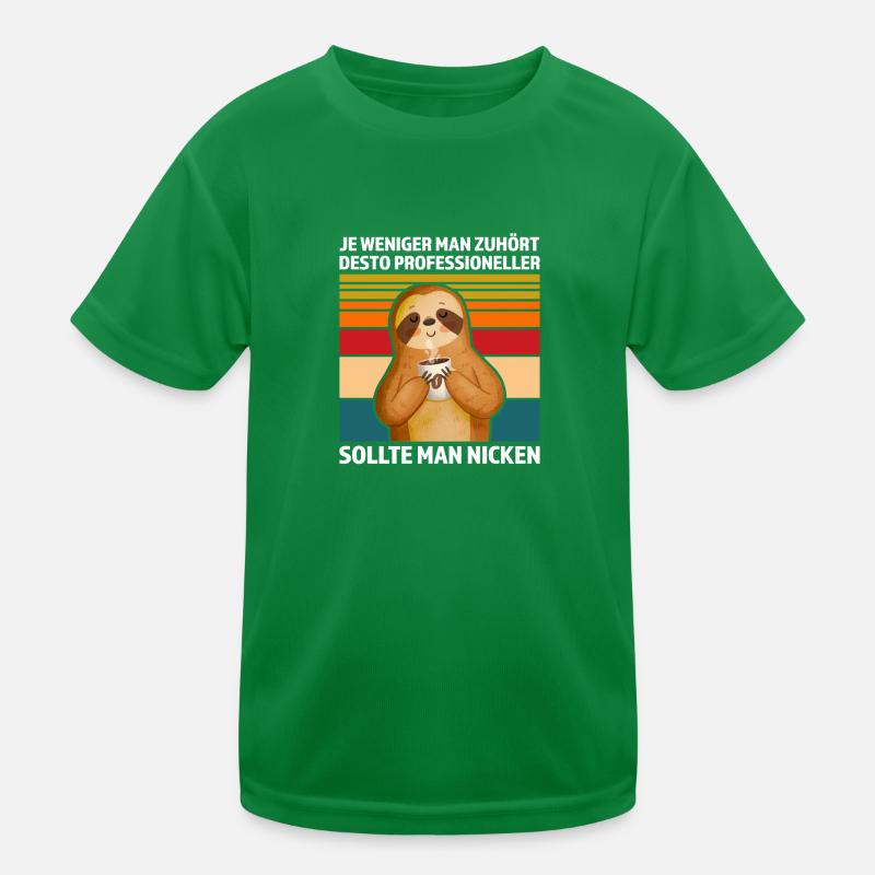 Faultier Sarkasmus Sarkastisch Geschenk Kinder Funktions-T-Shirt