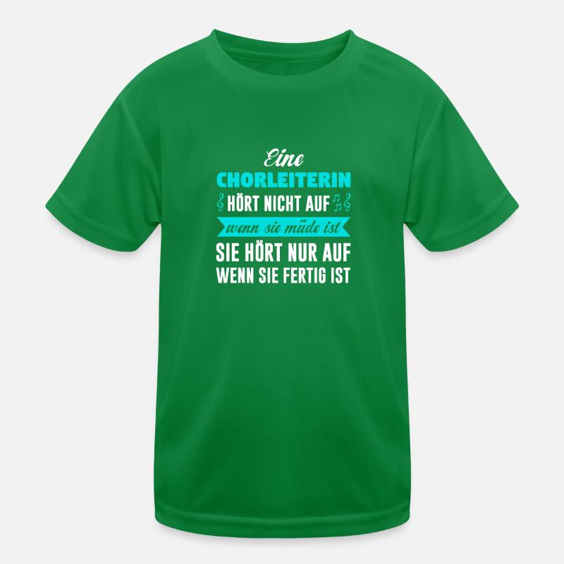 Chorleiterin Beruf Musiker Geschenk Kinder Funktions-T-Shirt