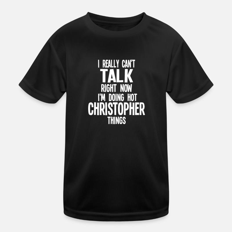 Vorname Christopher Name Christopher Geschenk Kinder Funktions-T-Shirt