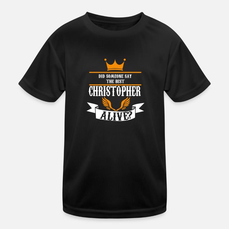 Vorname Christopher Name Christopher Geschenk Kinder Funktions-T-Shirt