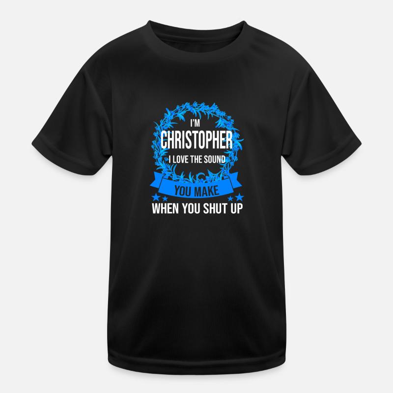 Vorname Christopher Name Christopher Geschenk Kinder Funktions-T-Shirt