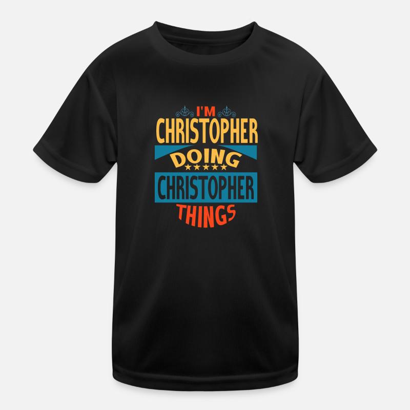 Vorname Christopher Name Christopher Geschenk Kinder Funktions-T-Shirt
