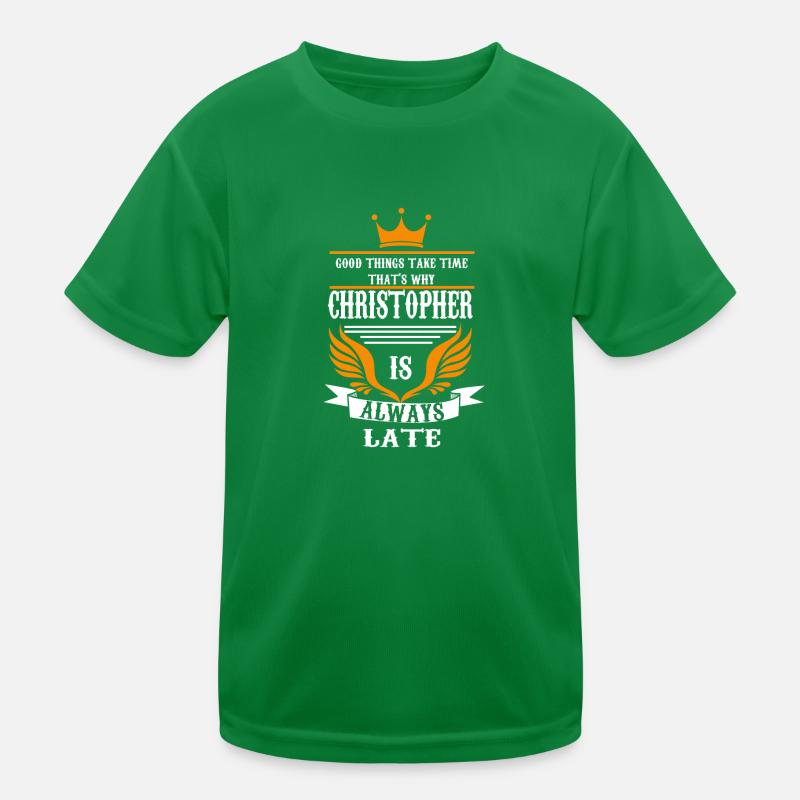 Vorname Christopher Name Christopher Geschenk Kinder Funktions-T-Shirt
