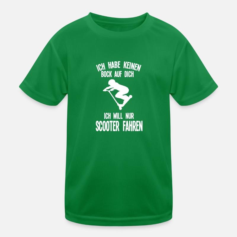 Scooter Roller Stunt Scooter Fahrer Geschenk Kinder Funktions-T-Shirt