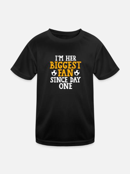 Soccer Mom Tochter Soccer Mom Sport Geschenk - Kinder Funktions-T-Shirt - Schwarz - Vorne