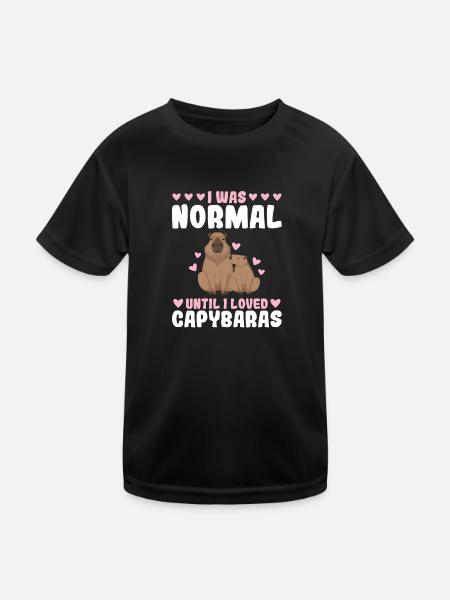 Wasserschwein Wasserschweine Tier Geschenk - Kinder Funktions-T-Shirt - Schwarz - Vorne