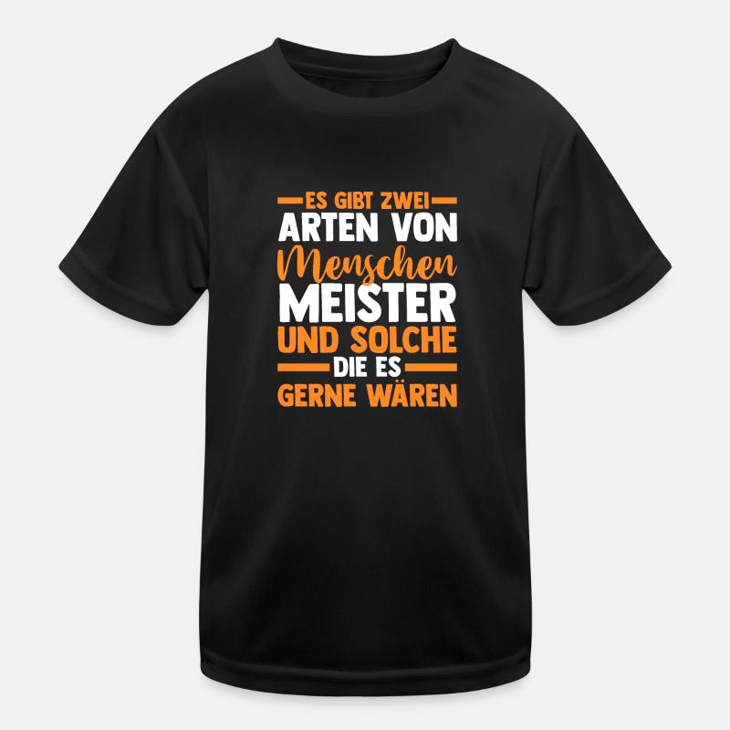 Meister Handwerker Meister Prüfung Geschenk Kinder Funktions-T-Shirt