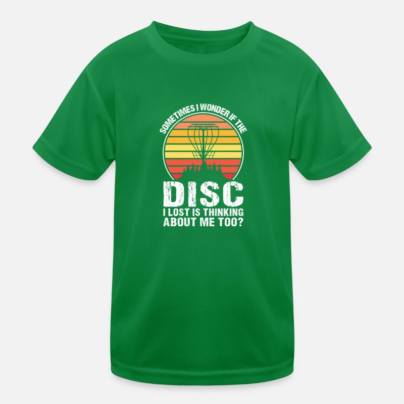 Discgolfer Discgolf Discgolfing Geschenk Kinder Funktions-T-Shirt