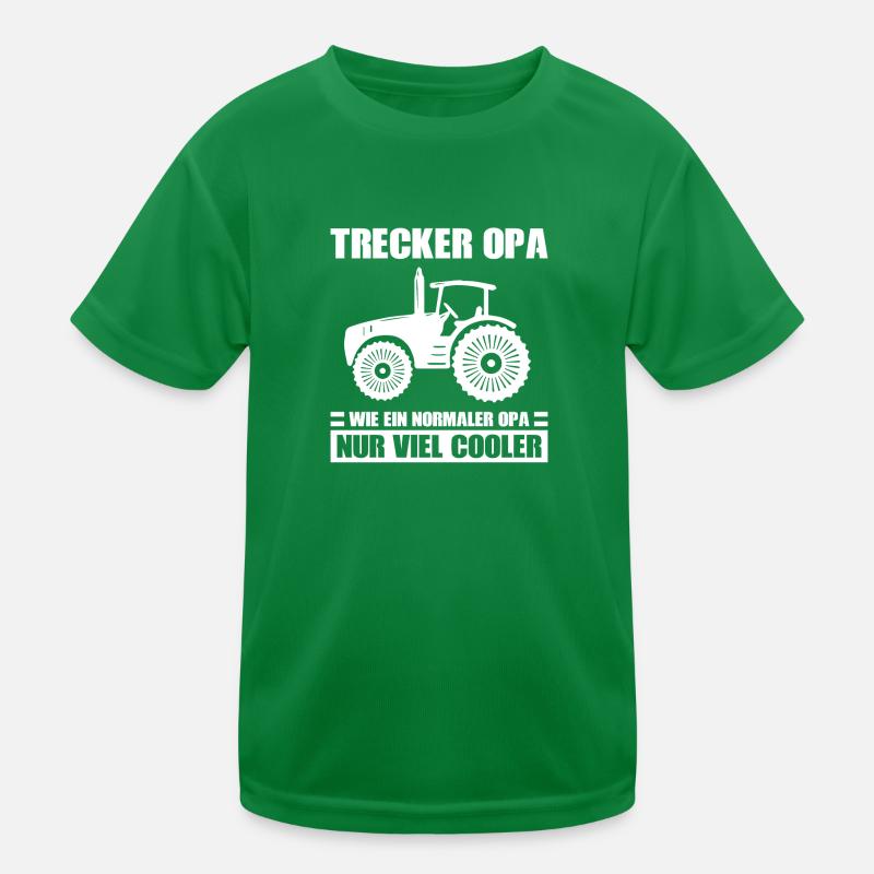 Trecker Opa Traktor Geschenk Kinder Funktions-T-Shirt