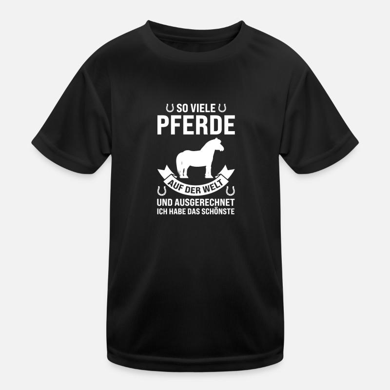 Pferd Islandpferd Islandpferde Geschenk Kinder Funktions-T-Shirt