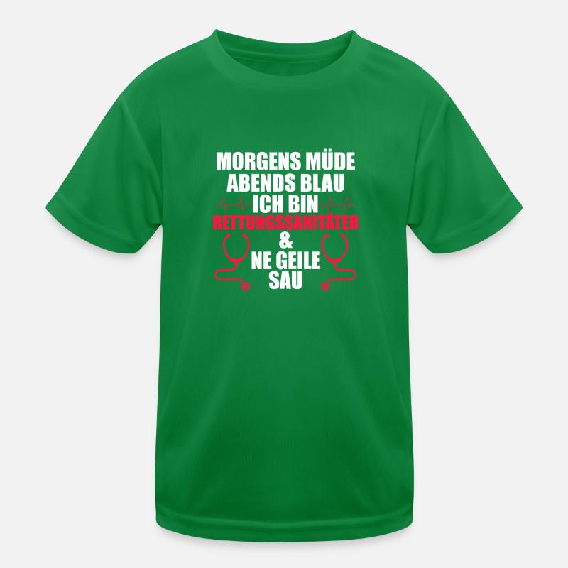 Rettungssanitäter Beruf Notdienst Geschenk Kinder Funktions-T-Shirt