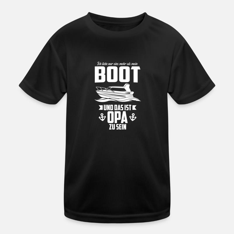 Boot Opa Großvater Geschenk Kinder Funktions-T-Shirt
