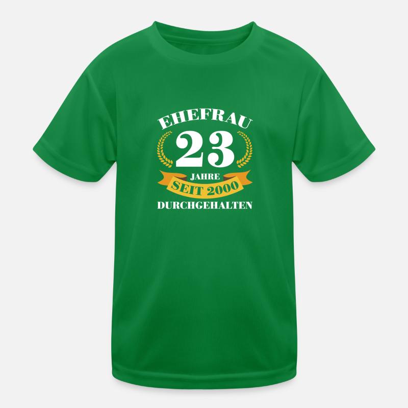 23. Hochzeitstag Ehefrau Titanhochzeit Geschenk Kinder Funktions-T-Shirt