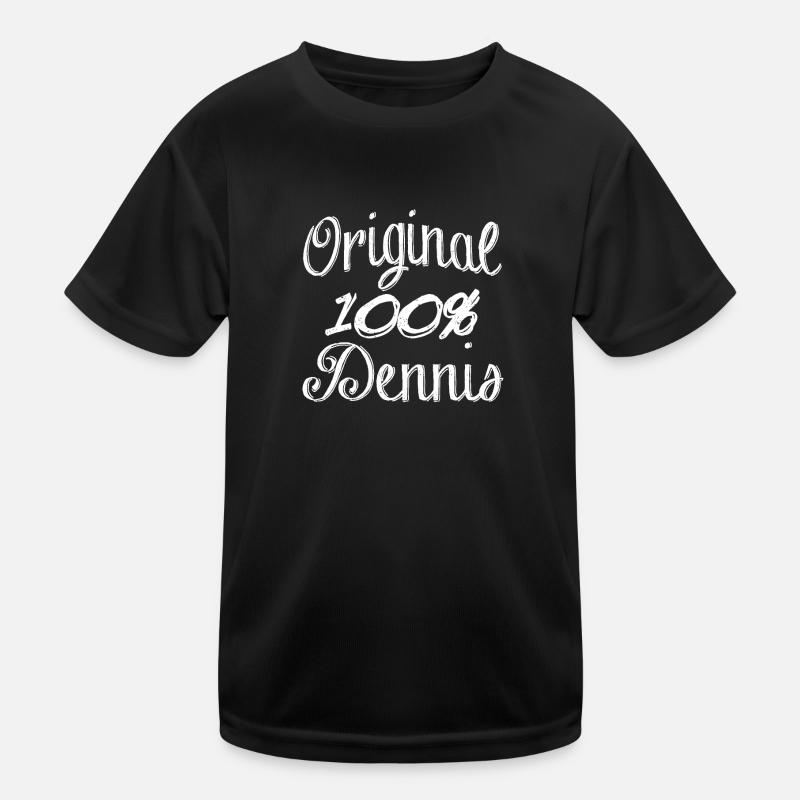 Original 100% Dennis - Kinder Funktions-T-Shirt - Schwarz