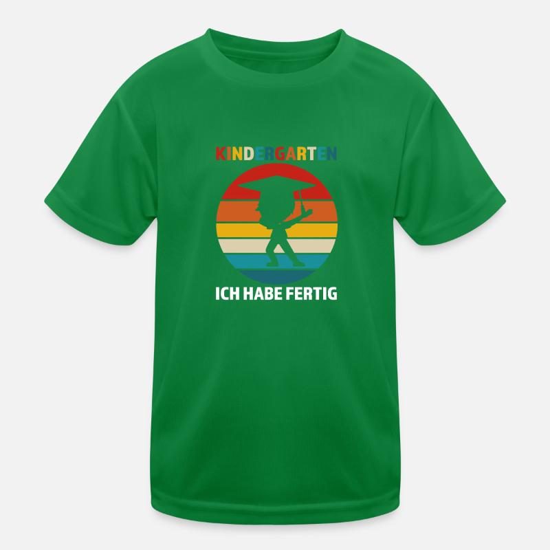 Kindergarten Abschluss Kindergartenkind Geschenk Kinder Funktions-T-Shirt