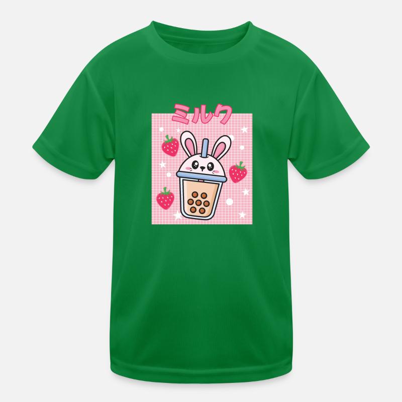 Cottagecore Erdbeermilch Otaku Anime Japanischer M Kinder Funktions-T-Shirt