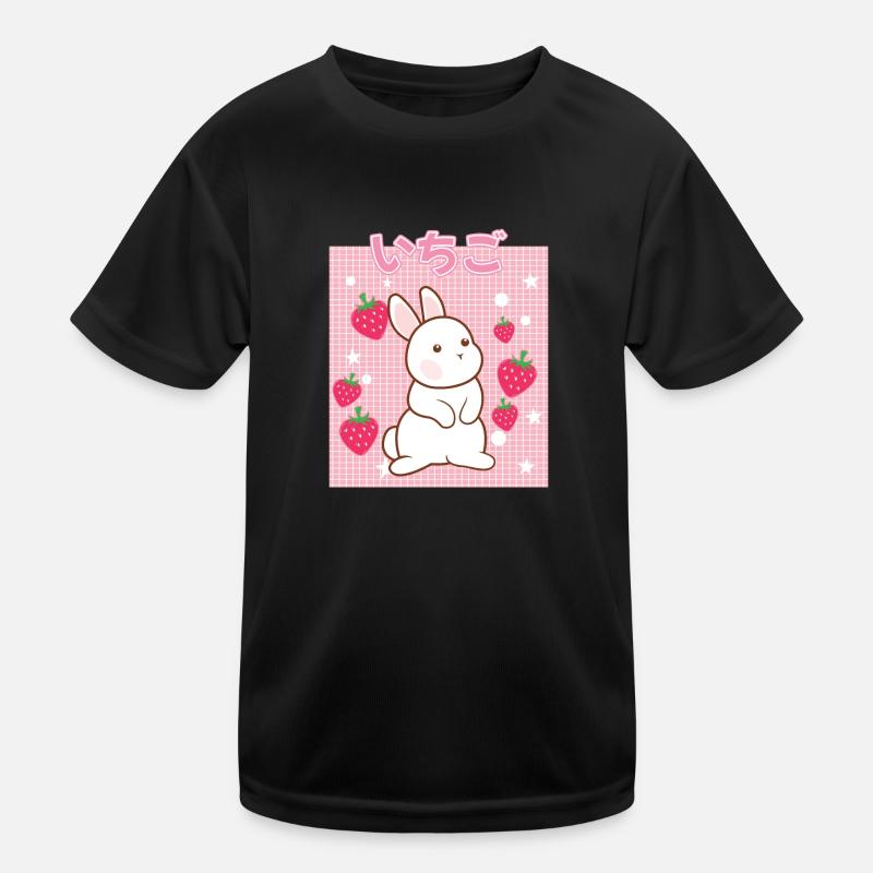 Cottagecore Erdbeermilch Otaku Anime Japanischer M Kinder Funktions-T-Shirt