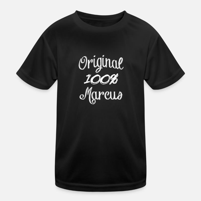 100% Original Marcus - Kinder Funktions-T-Shirt - Schwarz