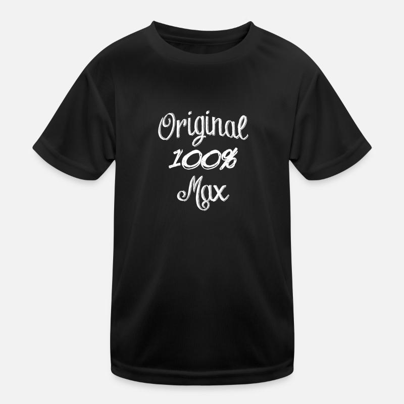 100% Original Max - Kinder Funktions-T-Shirt - Schwarz