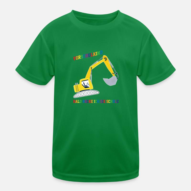 Vorschulkind Bagger Vorschulkinder Geschenk Kinder Funktions-T-Shirt