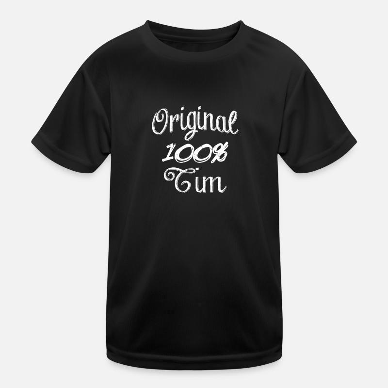Original 100% Tim - Kids Functional T-Shirt - black
