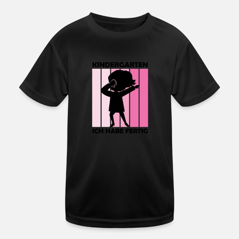 Kindergarten Dabbing Kita Abschluss Geschenk Kinder Funktions-T-Shirt