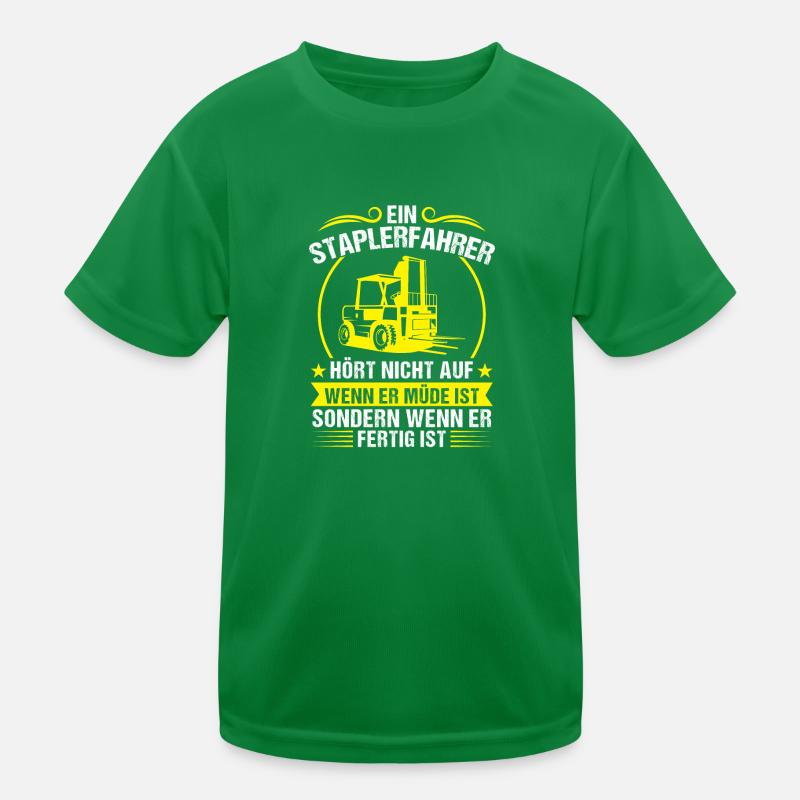 Staplerfahrer Stapler Lagerlogistik Geschenk Kinder Funktions-T-Shirt