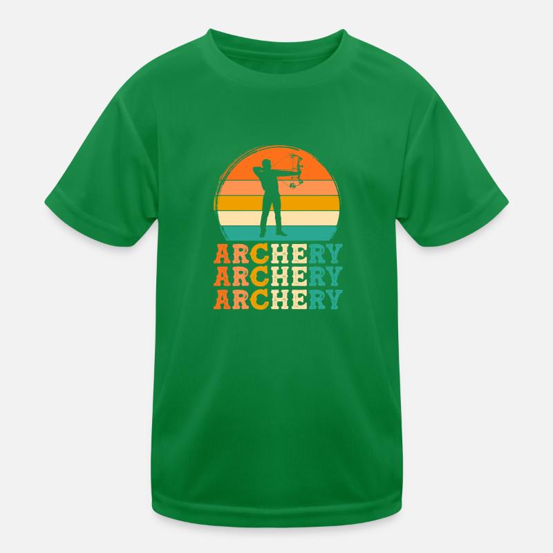 Bogenschütze Retro-Design Bogenschütze Geschenk Kinder Funktions-T-Shirt