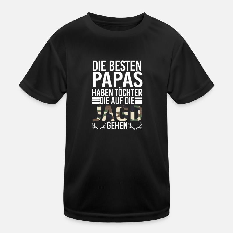 Jäger Papa Jägerin Geschenk Kinder Funktions-T-Shirt