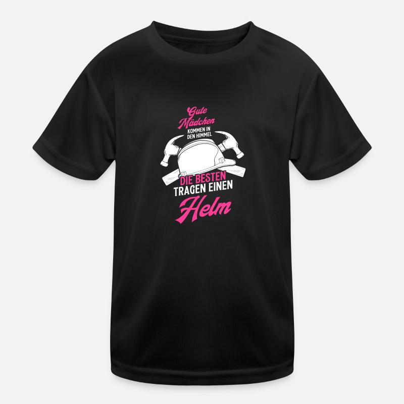 Baustelle Frau Hausbau Geschenk Kinder Funktions-T-Shirt