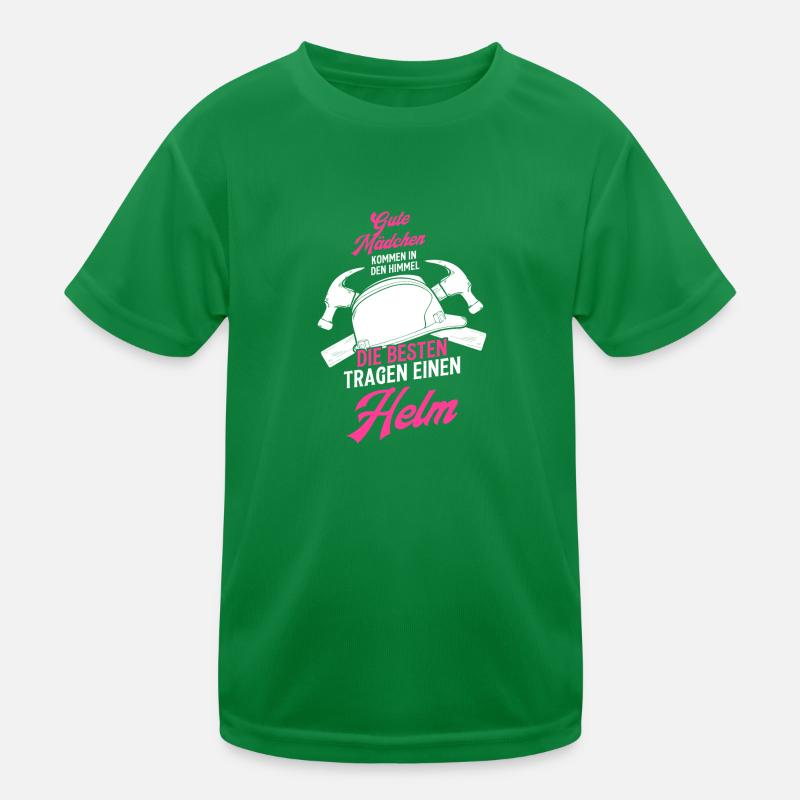 Baustelle Frau Hausbau Geschenk Kinder Funktions-T-Shirt
